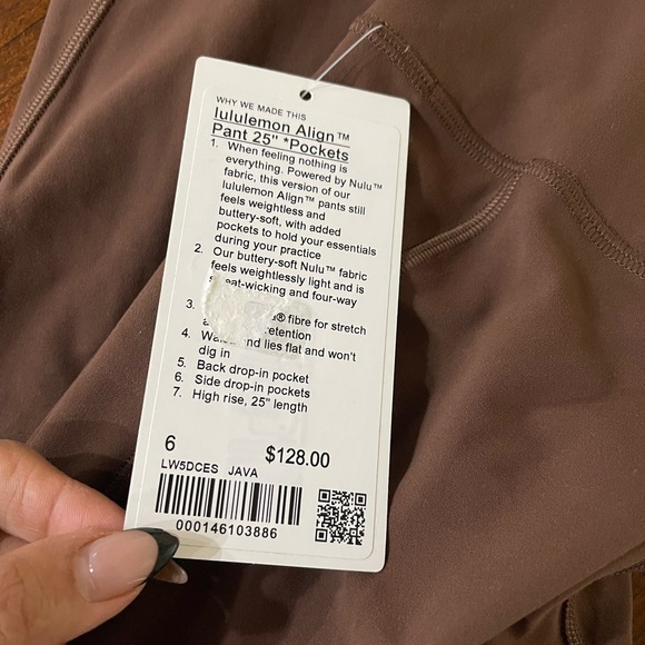 Lululemon Align pant 25” with pockets - Picture 4 of 4